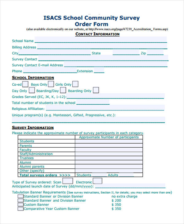 school community survey form1