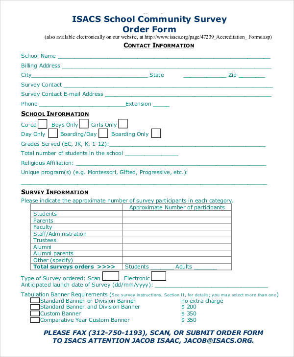 school community survey form2