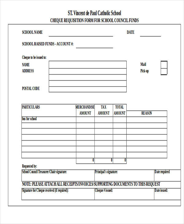 Payment Requisition Template