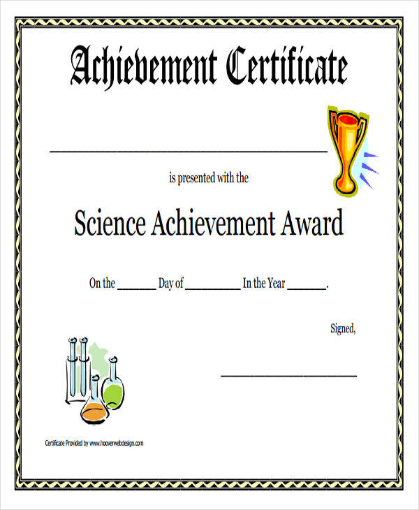 23 Blank Award Certificate