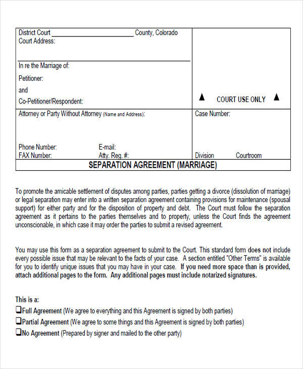 free 45 printable agreement forms in pdf ms word excel