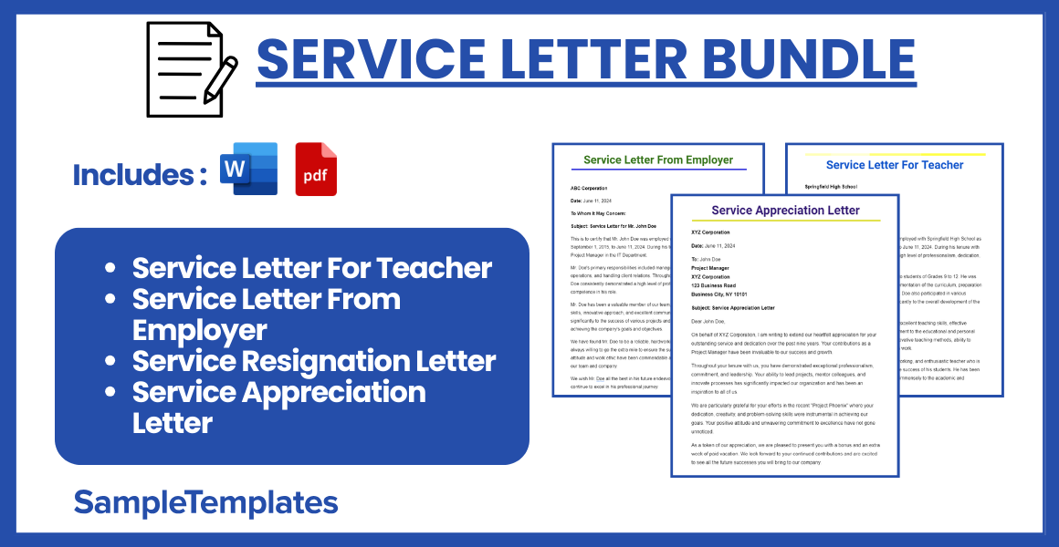 service letter bundle