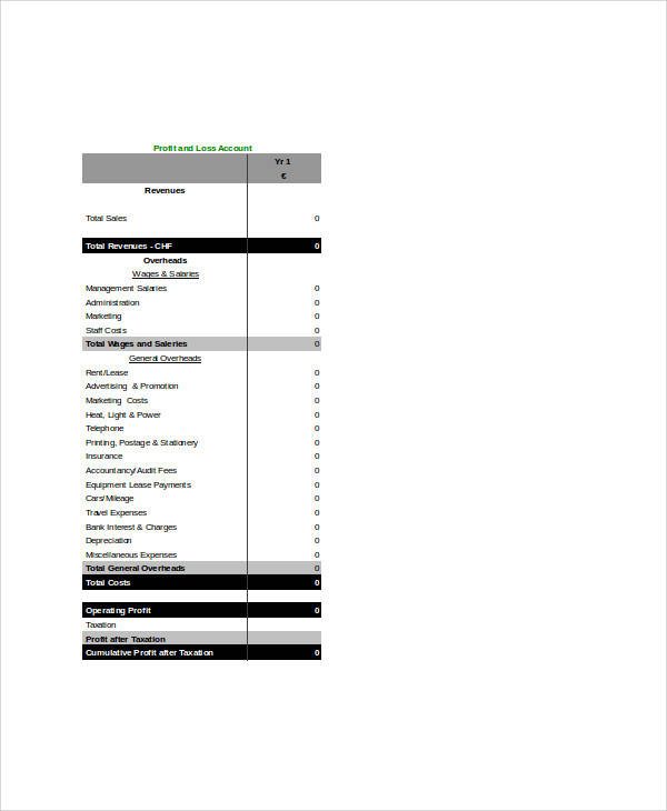 small business accounting form