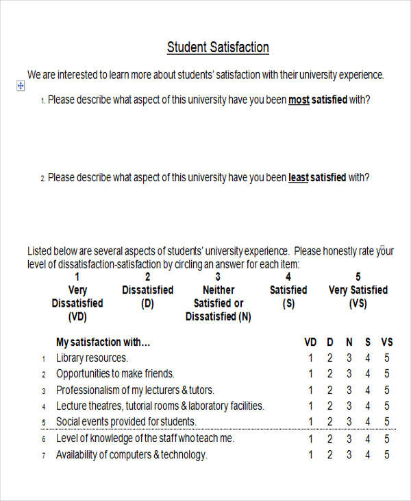 student satisfaction survey form1