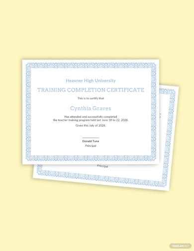 FREE 28+ Training Certificates in PDF | MS Word