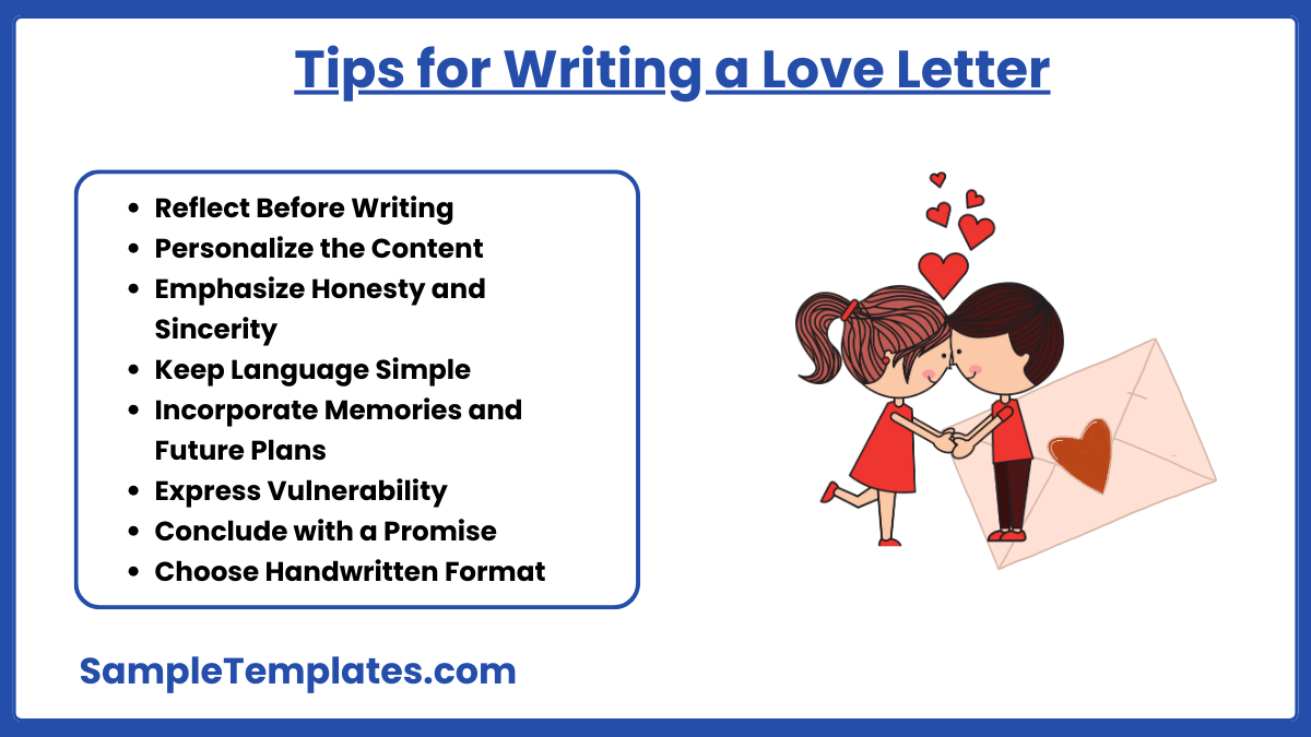 tips for writing a love letters