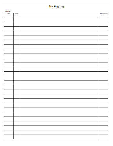 tracking log