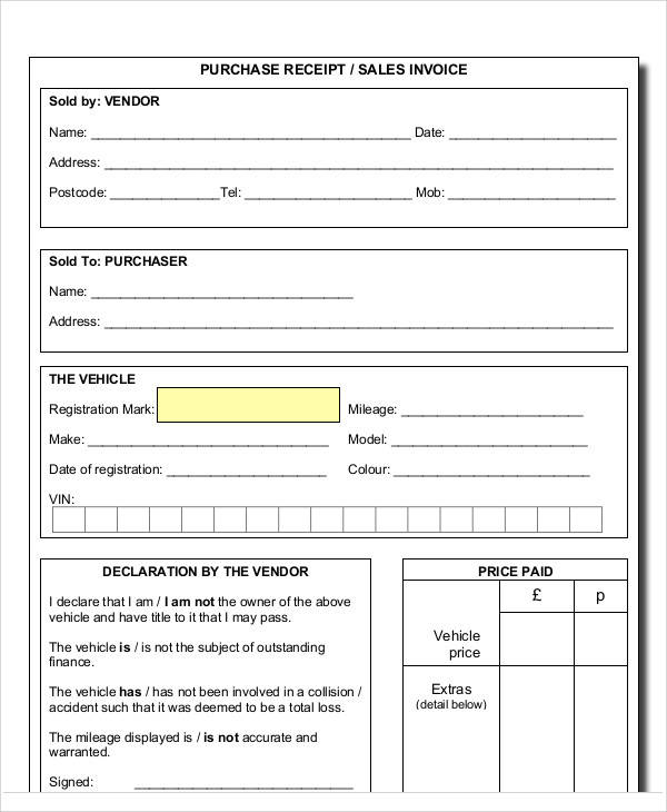 vehicle purchase payment receipt1