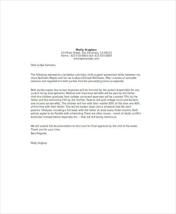 Sample Letter To Stop Child Support from images.sampletemplates.com