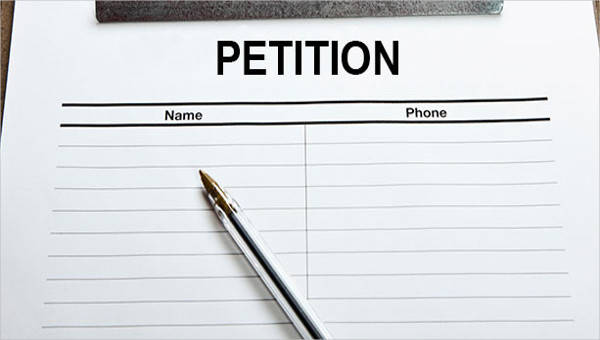  petition formats