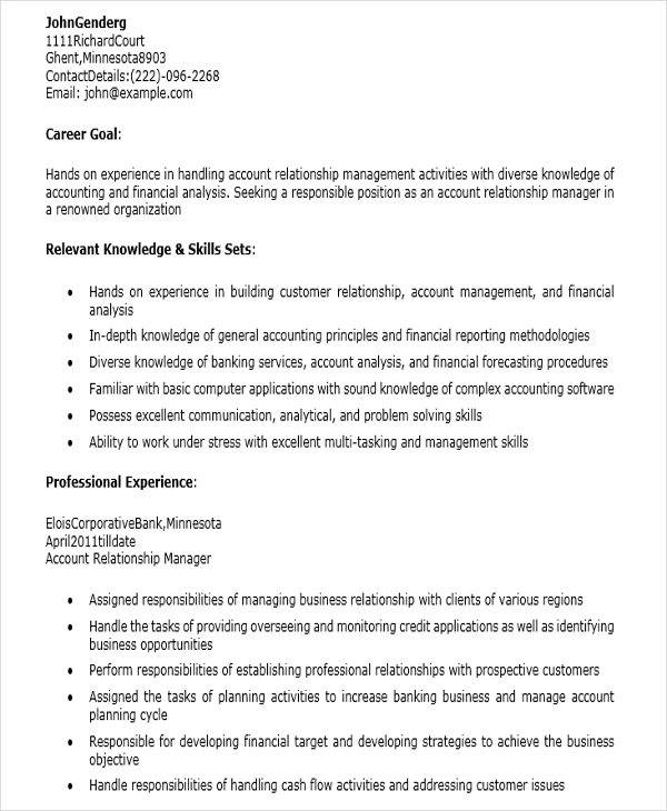 accounts relationship manager