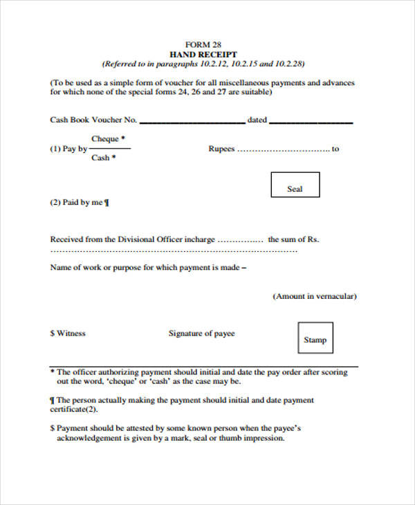 Construction Payment Receipt Template