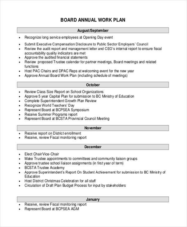 8 How To Make A Work Plan Template Guru