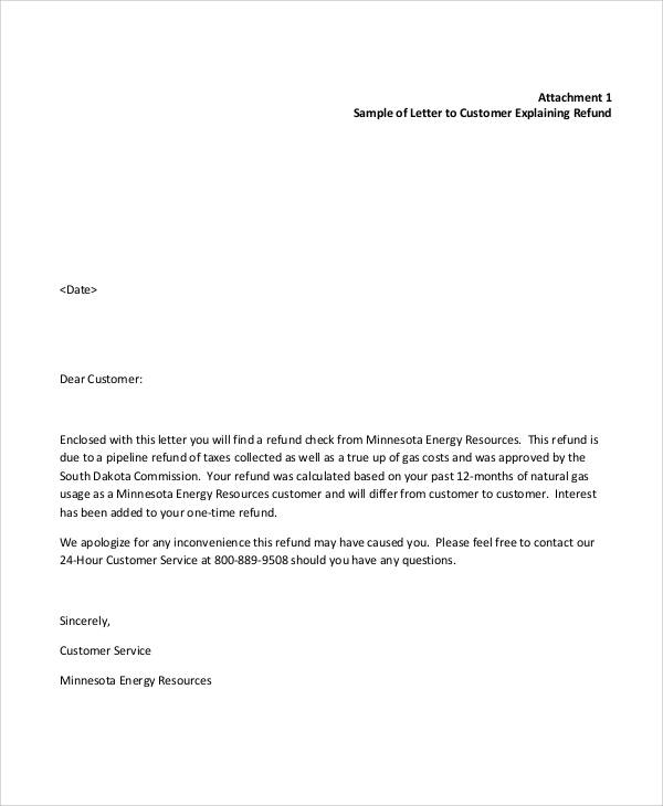 apology letter for late refund