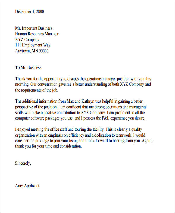 appreciation letter to senior management