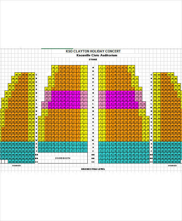 auditorium seating chart1