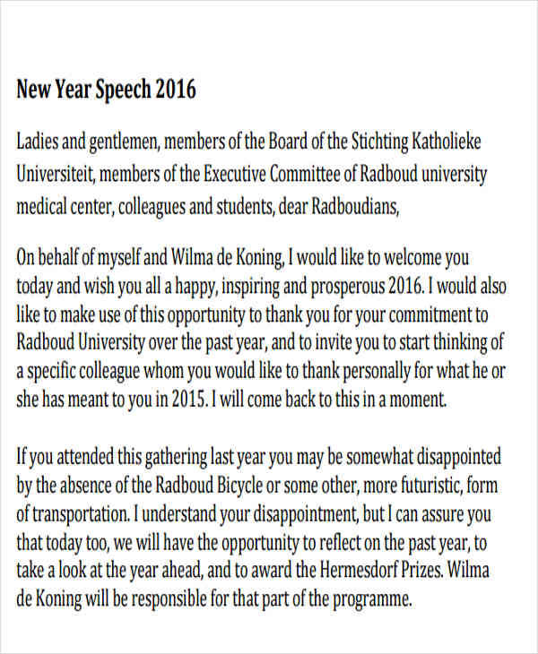 best new year speech