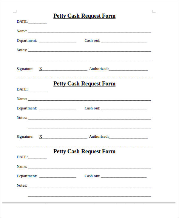 Money requisition form template