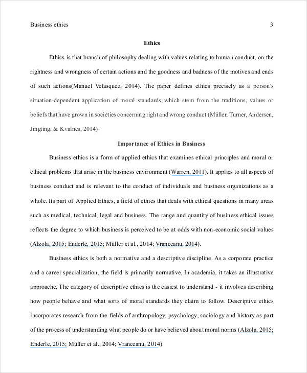 business ethics research paper pdf