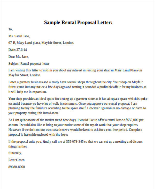 FREE 32 Business Proposal Letter Templates In MS Word Pages Google 