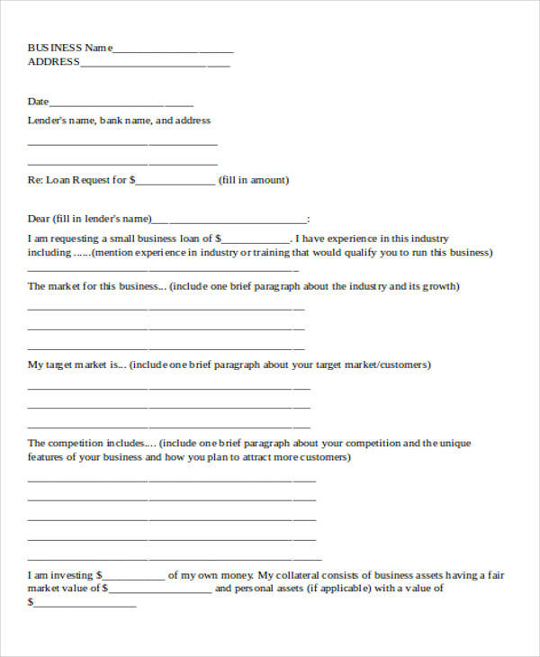 business loan application letter1