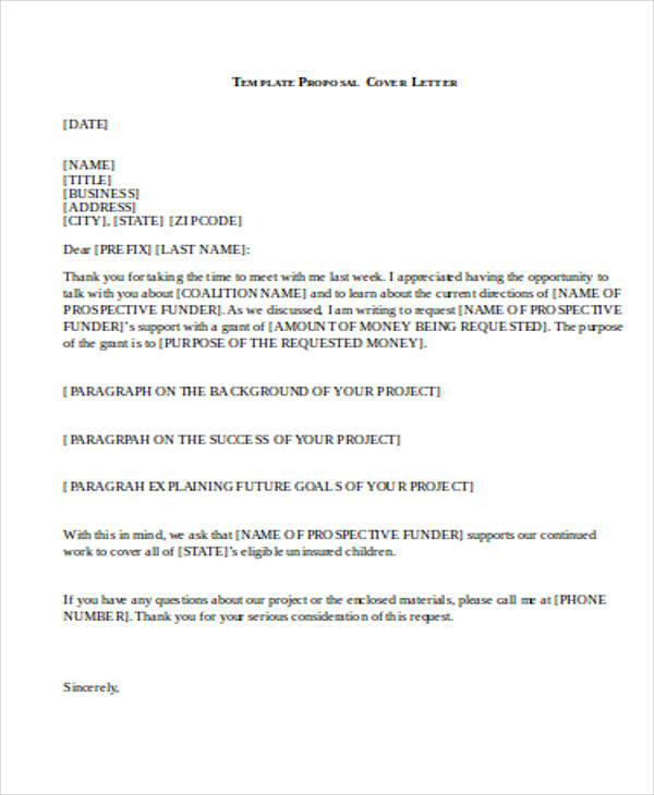 business proposal cover letter doc