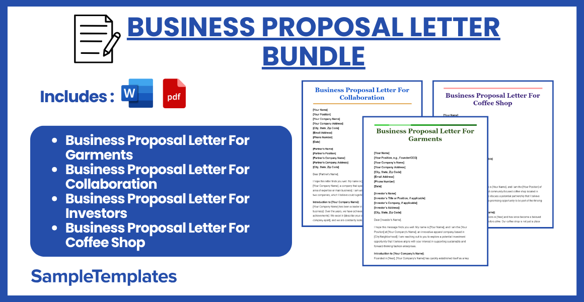 business proposal letter bundle
