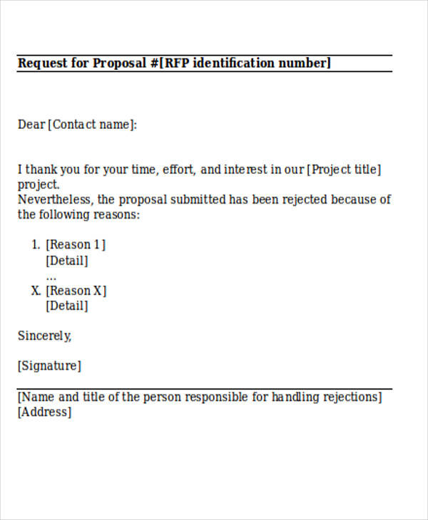 business proposal rejection letter1