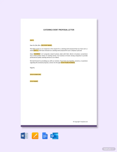 FREE 17+ Sample Event Proposal Letter Templates in Word, Google Docs