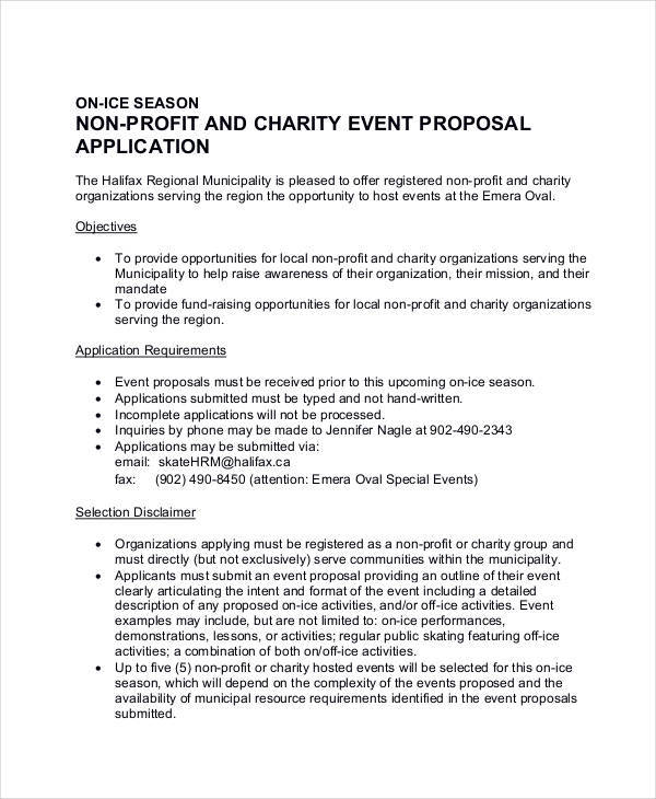 Fundraising Event Proposal Example Rafa
