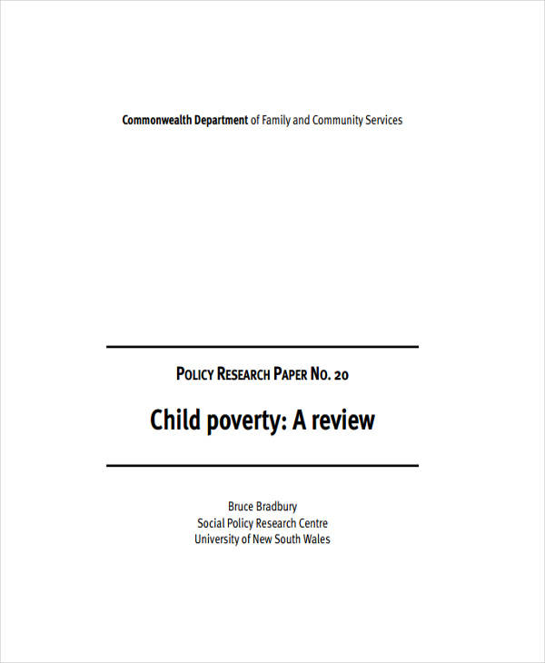 child poverty paper