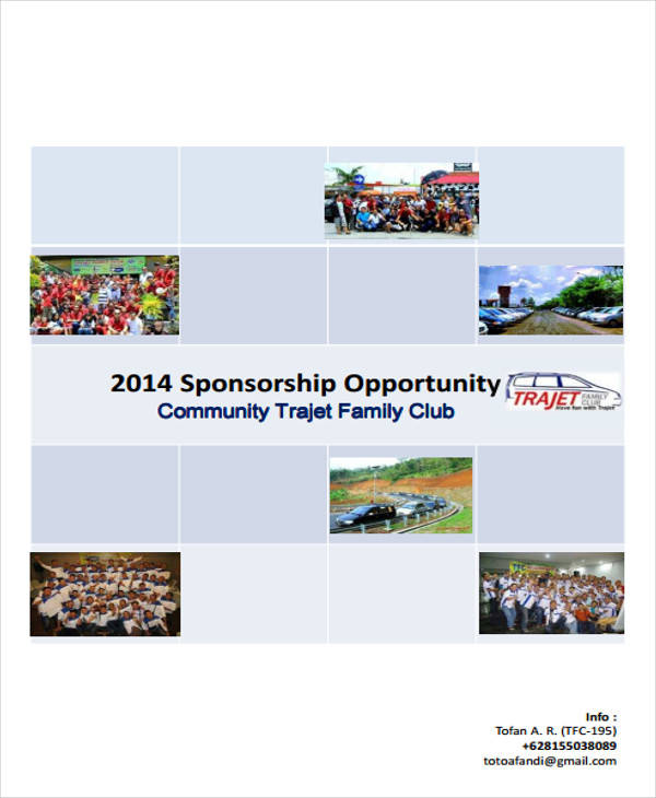 club event sponsorship proposal
