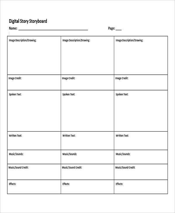 commercial digital storyboard