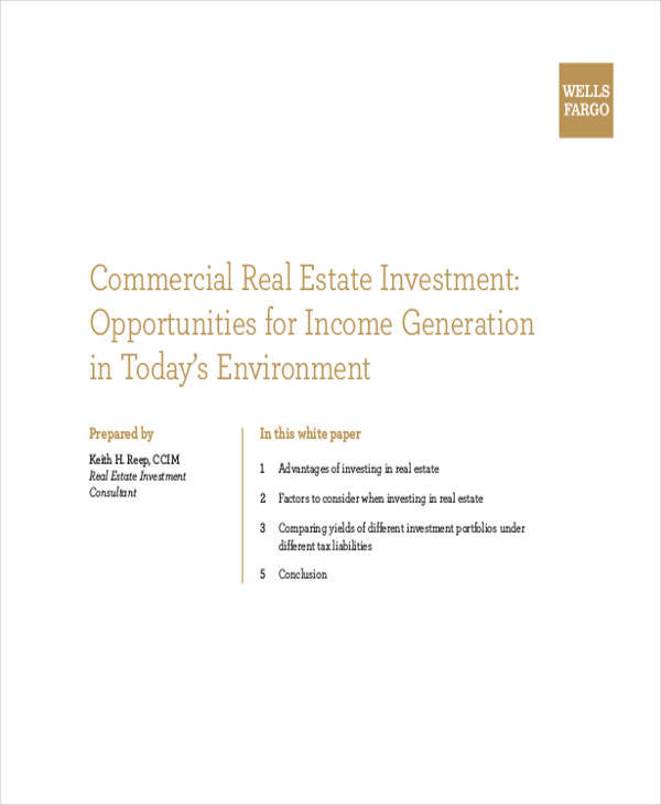 commercial real estate white paper