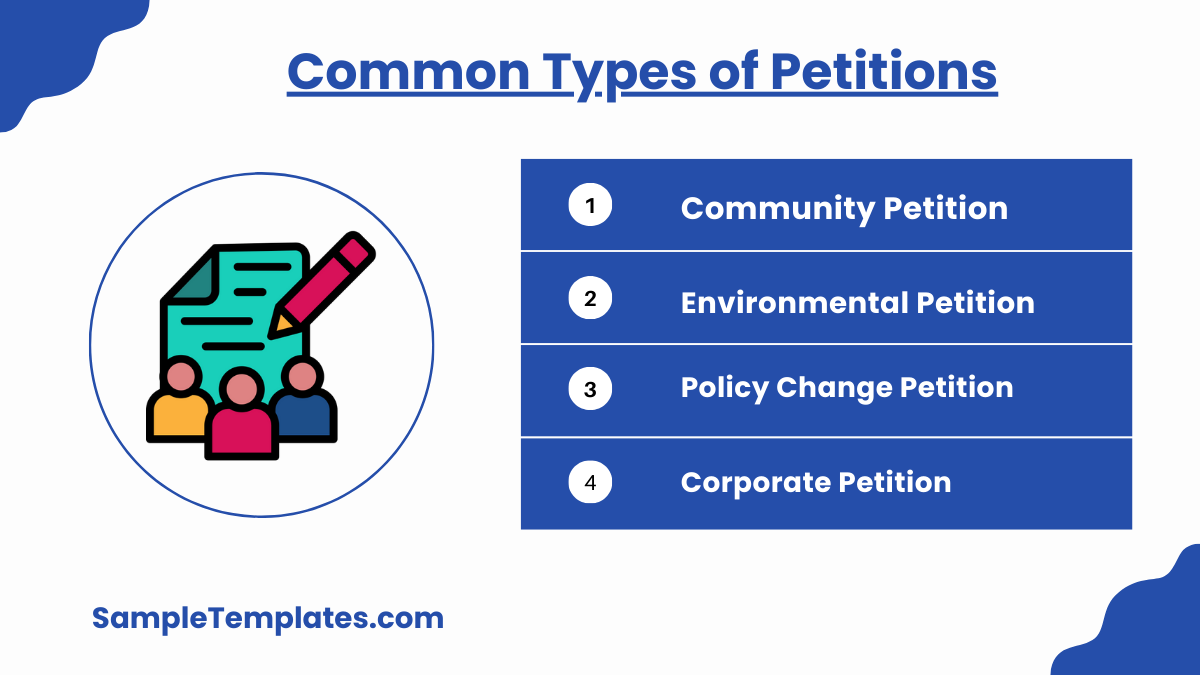 common types of petitions