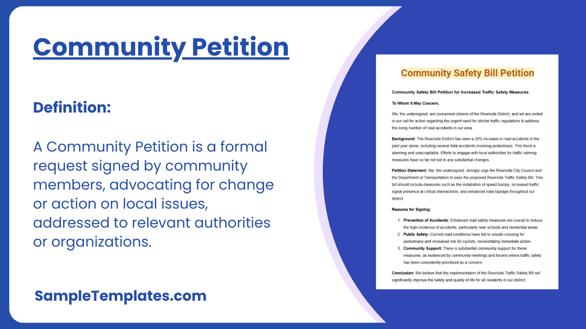 Community Petition