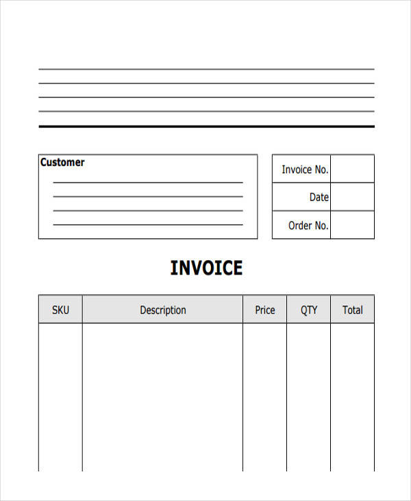 contractor business invoice