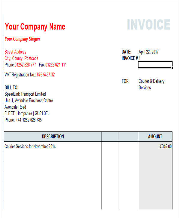 FREE 45+ Invoice Templates in MS Word PDF