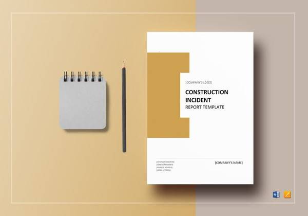 editable construction incident report template