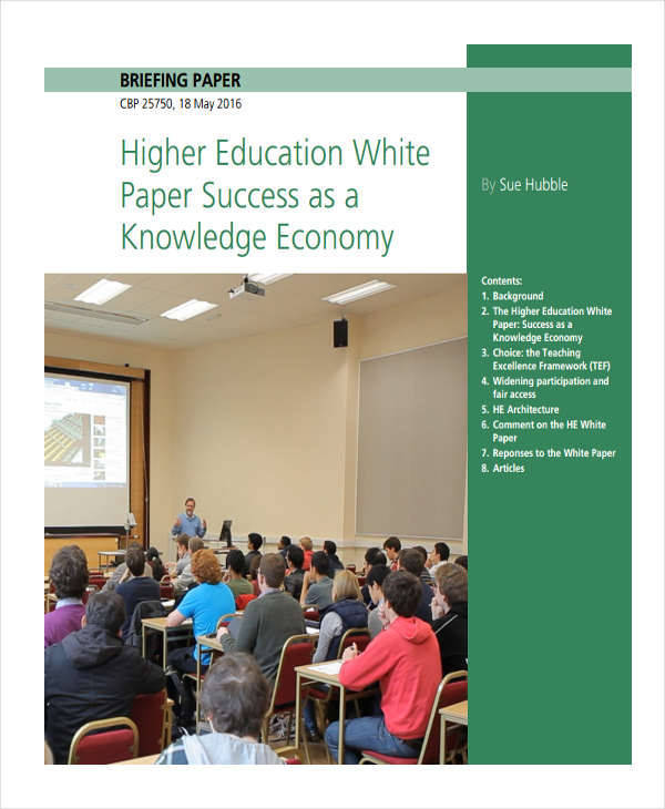 what is the white paper on education