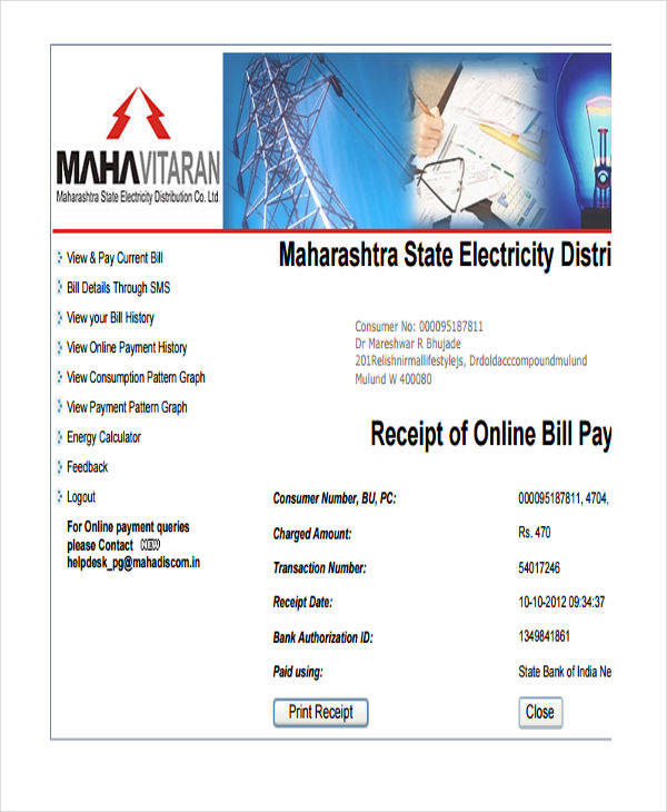 electricity bill payment