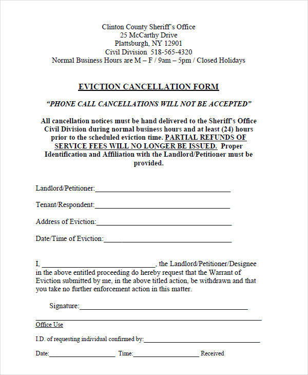 eviction cancellation notice form3