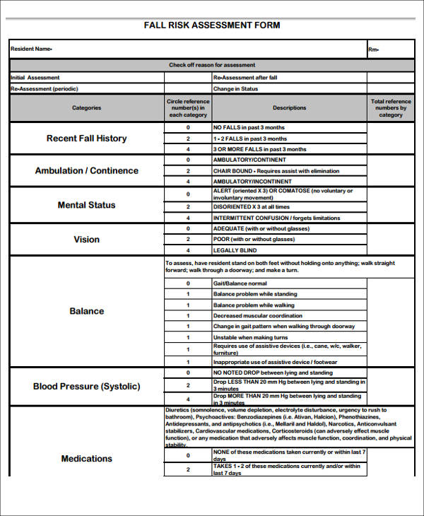 Fall Risk Assessment