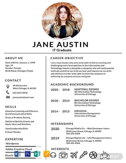 free basic fresher resume template