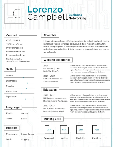 free hardware and networking fresher resume template