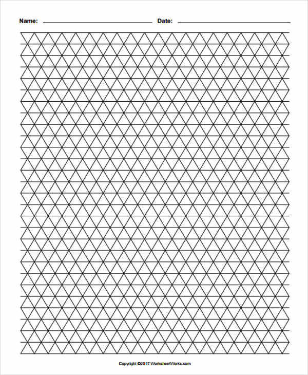 Isometric Graph Paper Printable