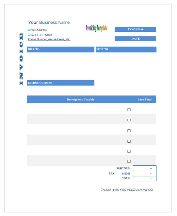 free printable purchase invoice