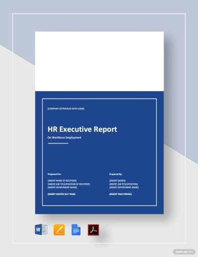 hr executive report template