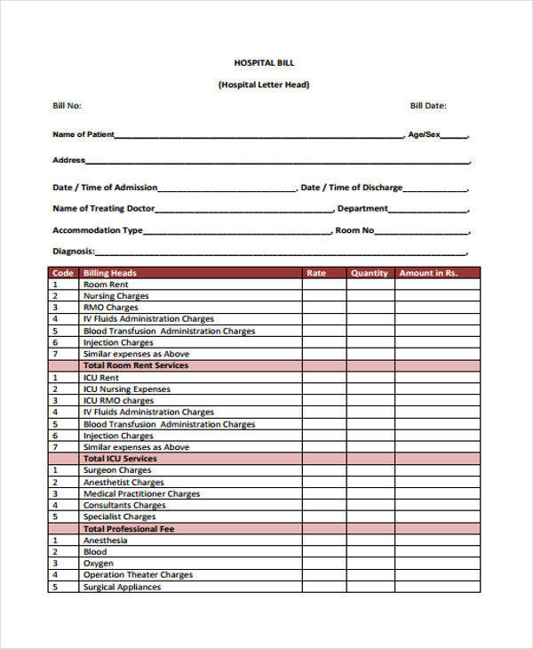 hospital bill payment