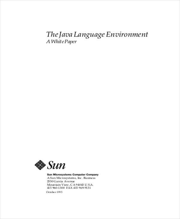 java language white paper1